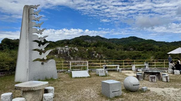 オブジェクト オブジェクト 石切山脈,採石場,湖の写真素材