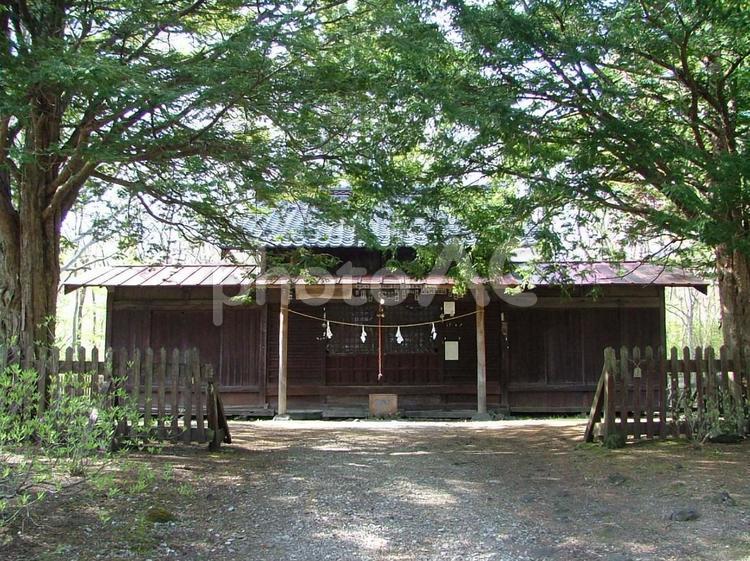 軽井沢追分宿浅間神社 長野県,軽井沢,追分の写真素材