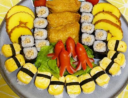 タコさんウィンナー納豆巻き タコさんウィンナー,ウィンナー,ソーセージの写真素材