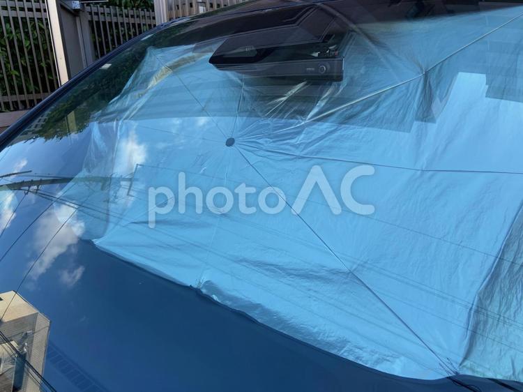 車のサンシェード サンシェード,日差し,ボンネットの写真素材