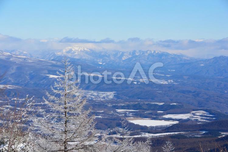 湯ノ丸山から見た嬬恋高原 嬬恋村,嬬恋高原,高原の写真素材