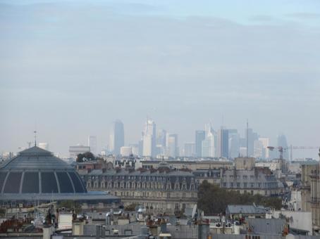 フランス、世界遺産、パリ、新都心の風景 パリ中心部,展望,風景の写真素材