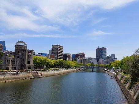 広島の午後 広島の午後 広島,広島市,原爆ドームの写真素材