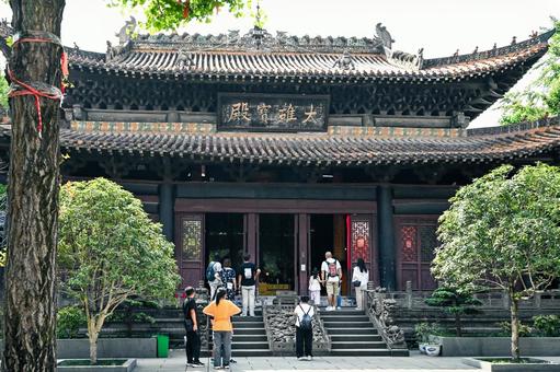 重慶・磁器口 宝輪寺 重慶,磁器口,宝輪寺の写真素材