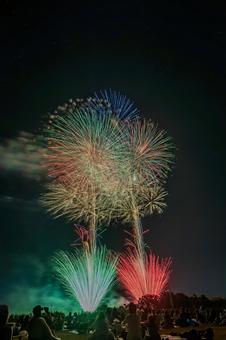 第51回　高崎花火大会 高崎花火大会,花火,fireworksの写真素材