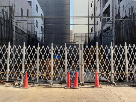 工事現場 工事現場 工事中,現場,囲いの写真素材