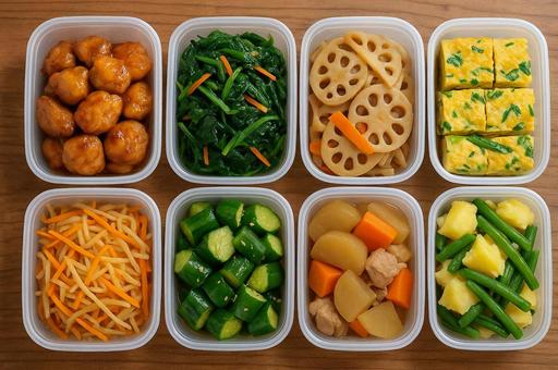 作り置きのおかず 作り置きのおかずの写真