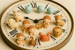 フィギュア星座の時計フィギュア② 12星座,時計,フィギュアの写真素材