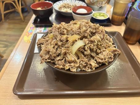 牛丼 食べ物,牛丼,すき家の写真素材