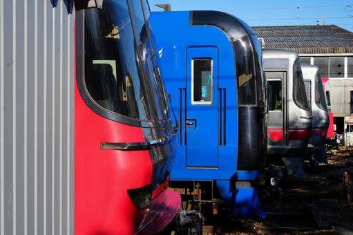 名鉄2000系ミュースカイ 犬山検車場公開見学,名鉄,鉄道の写真素材