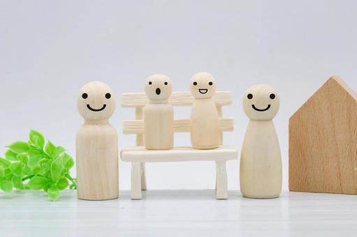 家族時間のひととき 家族,親子,ファミリーの写真素材