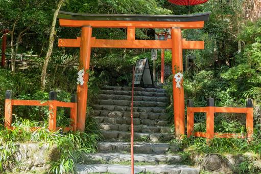 京都 貴船神社 本宮 北の鳥居 京都 貴船神社 本宮 北の鳥居 貴船神社,貴船,神社の写真素材