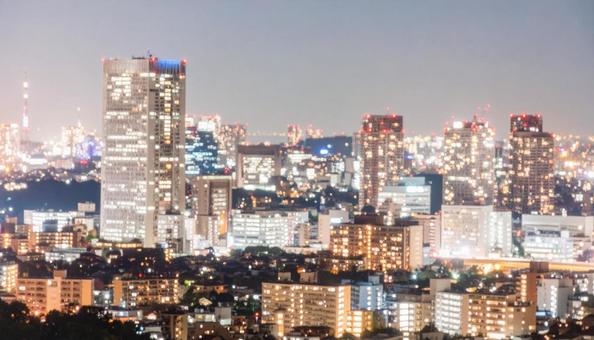 きらびやかな夜景の写真