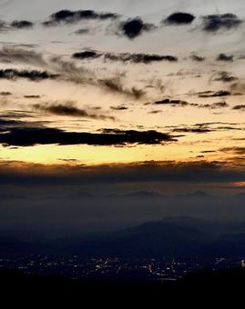 志賀高原の夕焼け2 志賀高原の夕焼け2の写真