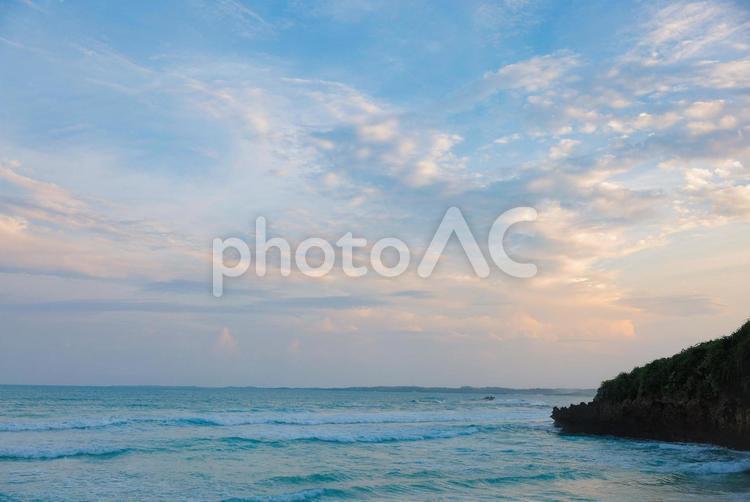 沖縄県宮古島　秋の砂山ビーチ 沖縄,宮古島の海,宮古島の写真素材