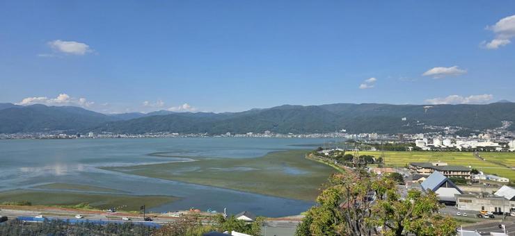 湖の風景~諏訪湖~ 湖の風景~諏訪湖~ 水,湖,諏訪湖の写真素材