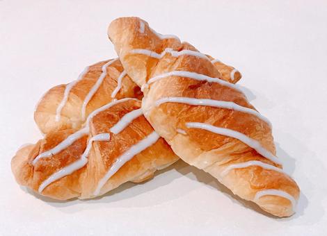 シュガーロール シュガーロール,クロワッサン,シュガーデニッシュの写真素材