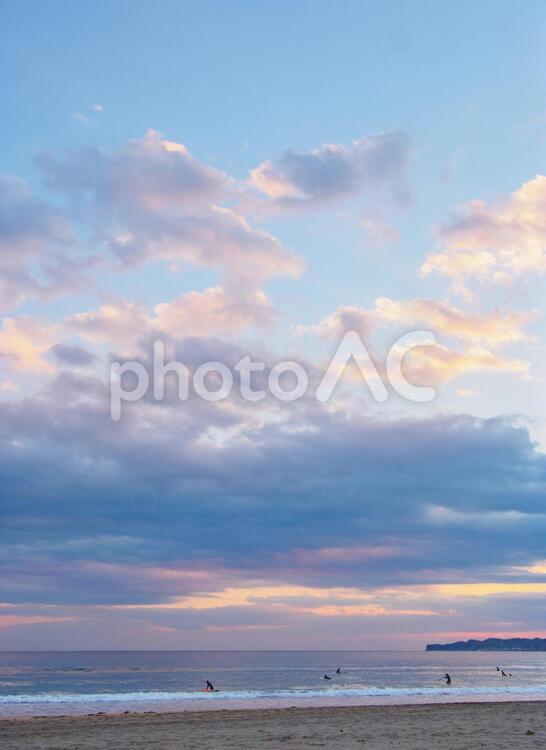 夕暮れの空 夕暮れ,海,空の写真素材