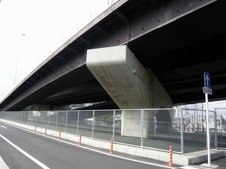 Photo, under elevated, elevated, the way, 