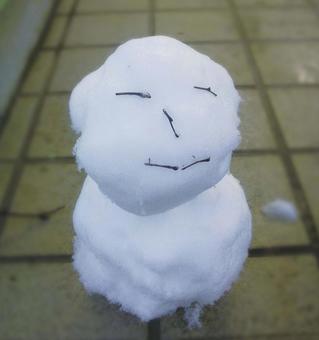 雪だるま 雪だるまの写真
