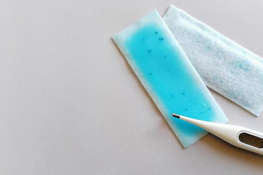 Photo, cooling sheet, fever, cold, 
