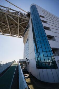 レインボーブリッジ芝浦側 レインボーブリッジ芝浦側の写真