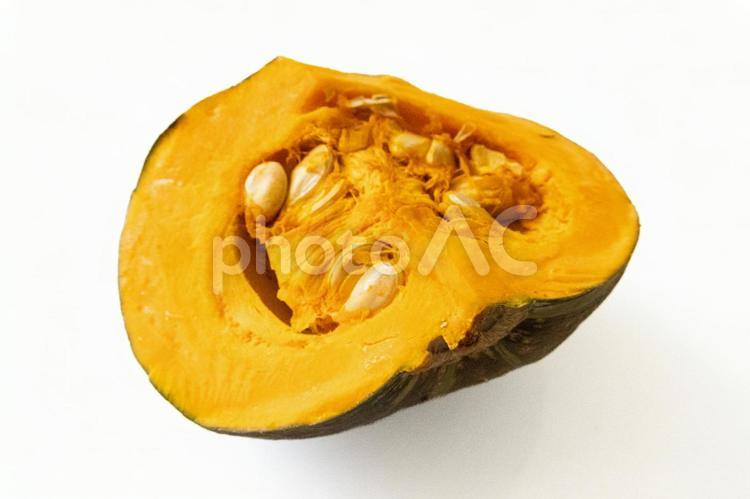 カットされたかぼちゃ かぼちゃ,カットかぼちゃ,野菜の写真素材