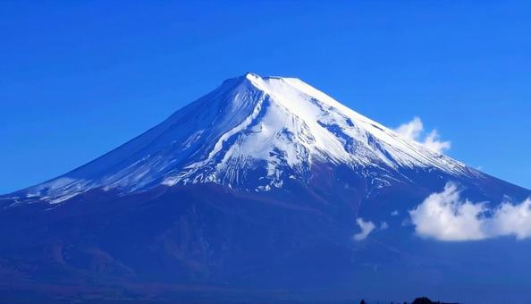 富士山と青空 富士山と青空の写真