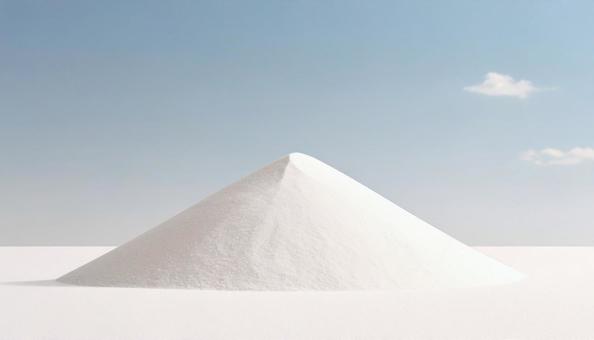 白い砂の山 白い砂の山の写真