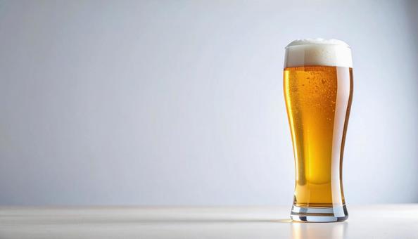 生ビール、コピースペース 生ビール、コピースペースの写真
