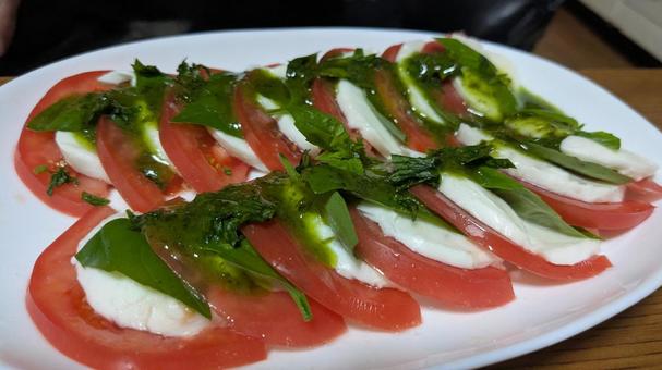 Photo, caprese, italian, tomato, 