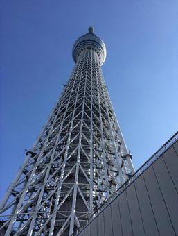 スカイツリー スカイツリー スカイツリー,名所,東京の写真素材