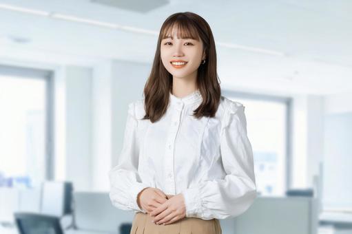 笑顔の女性・ビジネスウーマン 女性,笑顔,微笑むの写真素材