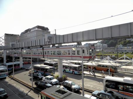 鎌倉市・大船駅を発着する湘南モノレール 鎌倉市・大船駅を発着する湘南モノレール モノレール,乗り物,鉄道の写真素材
