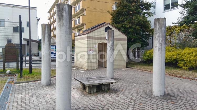  博多区　板付 公園,敷地,町中の写真素材