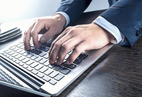 Hands working on a computer Typing 2, computer, laptop, keyboard, JPG