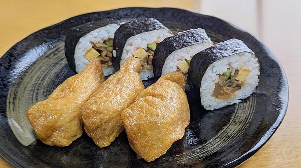 助六寿司-01 助六寿司,巻き寿司,いなり寿司の写真素材