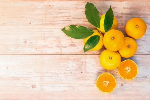 俯瞰デザインのみかん 俯瞰デザインのみかん みかん,蜜柑,メッセージスペースの写真素材