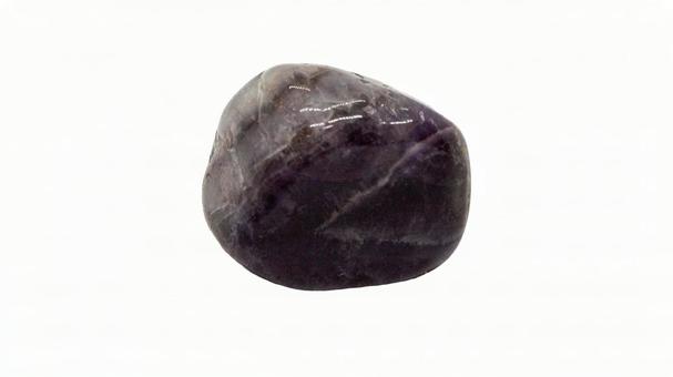 Amethyst tumbled stone (transparent background), JPG