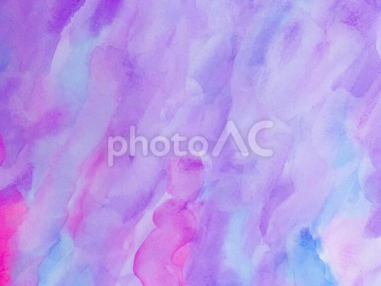 青紫色水彩紙の抽象的模様 水彩背景,水彩,水彩画の写真素材