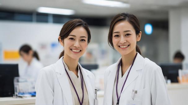 ナースステーションと二人の女性看護師9 ナースステーションと二人の女性看護師9の写真