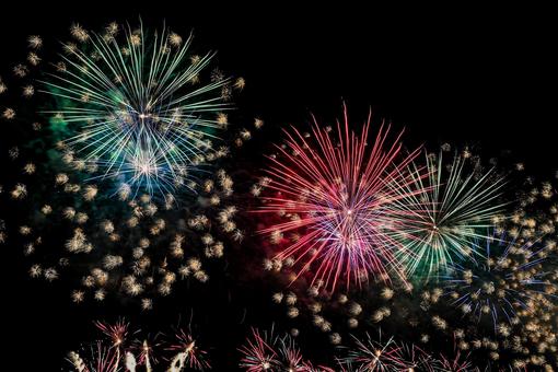 花火 花火 はなび,花火,夜の写真素材