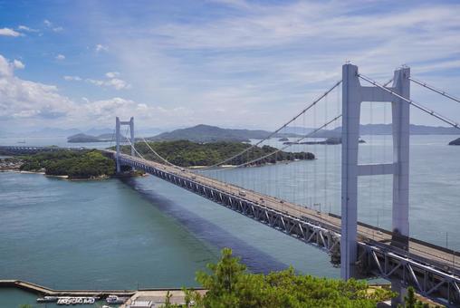 倉敷・鷲羽山から望む瀬戸大橋の全景 倉敷・鷲羽山から望む瀬戸大橋の全景 瀬戸大橋,本州四国連絡橋,下津井瀬戸大橋の写真素材