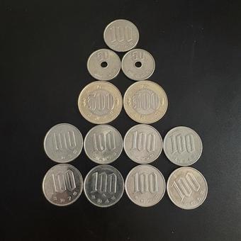 日本の硬貨 素材イメージ 日本硬貨,硬貨,お金の写真素材