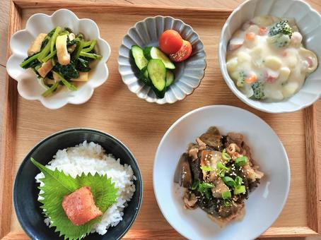 和定食 和定食 定食,和食,おうちごはんの写真素材
