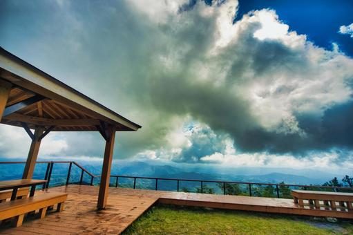 三瓶山の風景 しまね,登山,浸食の写真素材