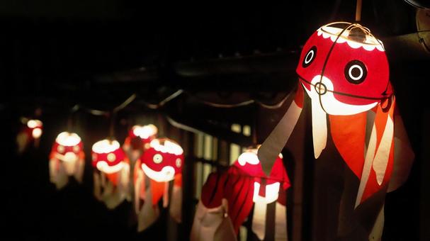 優雅でユーモラス！柳井金魚ちょうちん祭り 山口県,柳井,金魚の写真素材
