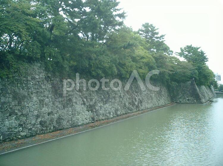 駿府城の二の丸堀 駿府城の写真素材