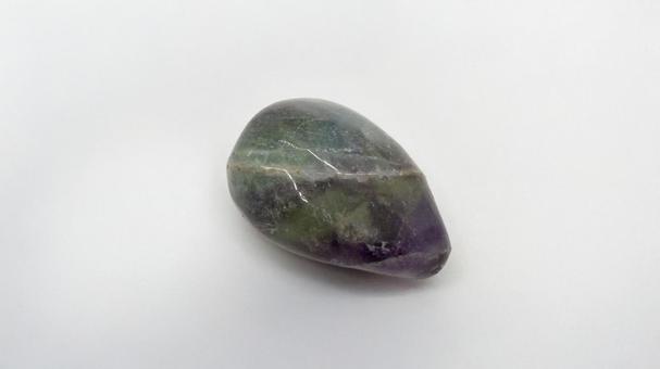 Photo, rainbow fluorite, flow light, natural stone, 