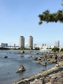 Spring 2025: Daytime view of Odaiba, Tokyo, JPG